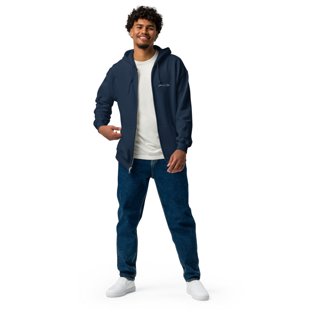 Dragon Embroidered Full-Zip G&A Hooded Jacket