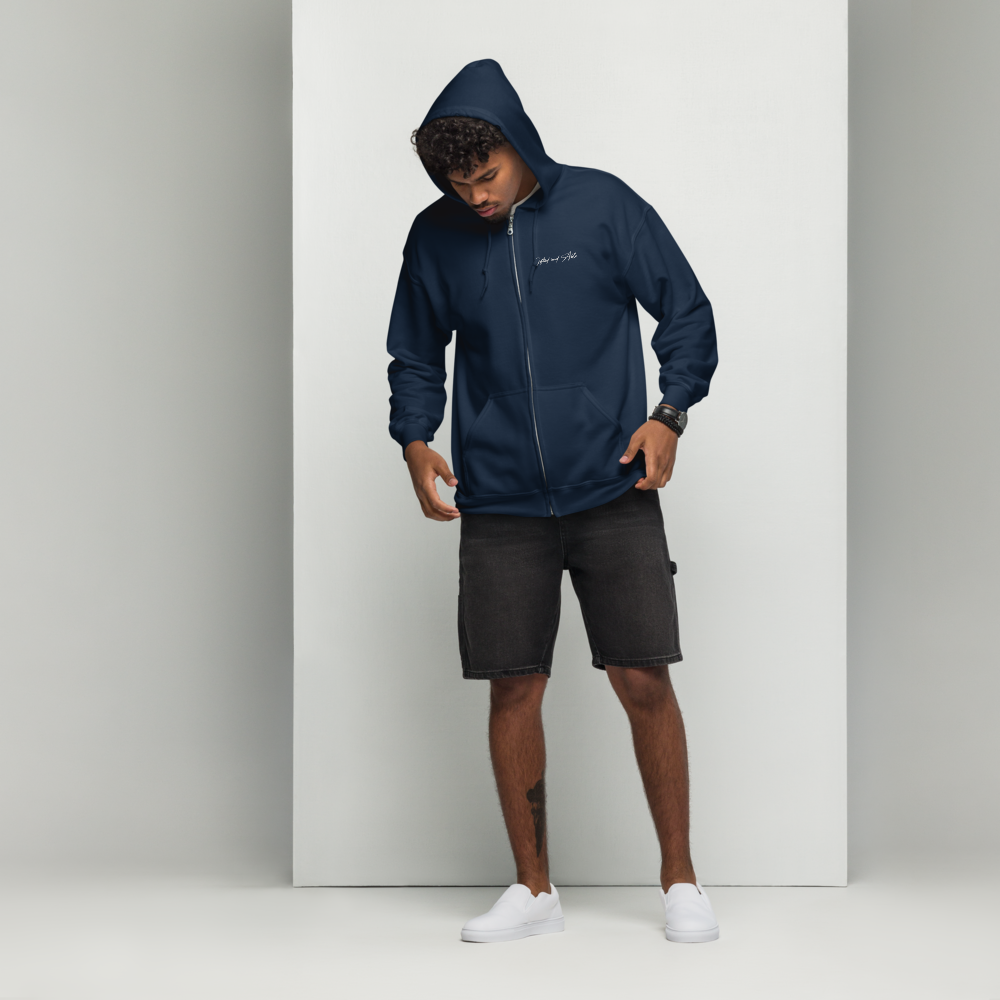 Dragon Embroidered Full-Zip G&A Hooded Jacket