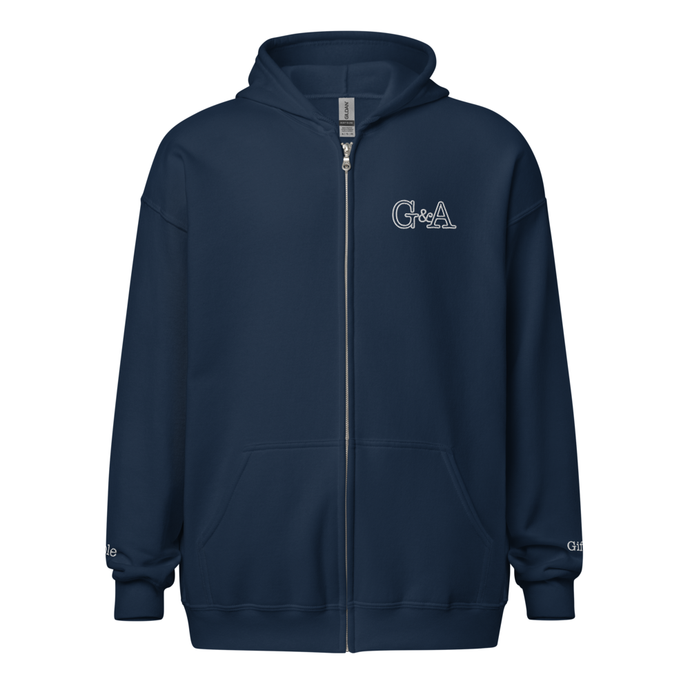 G&A Embroidered Full Zip Hooded Jacket