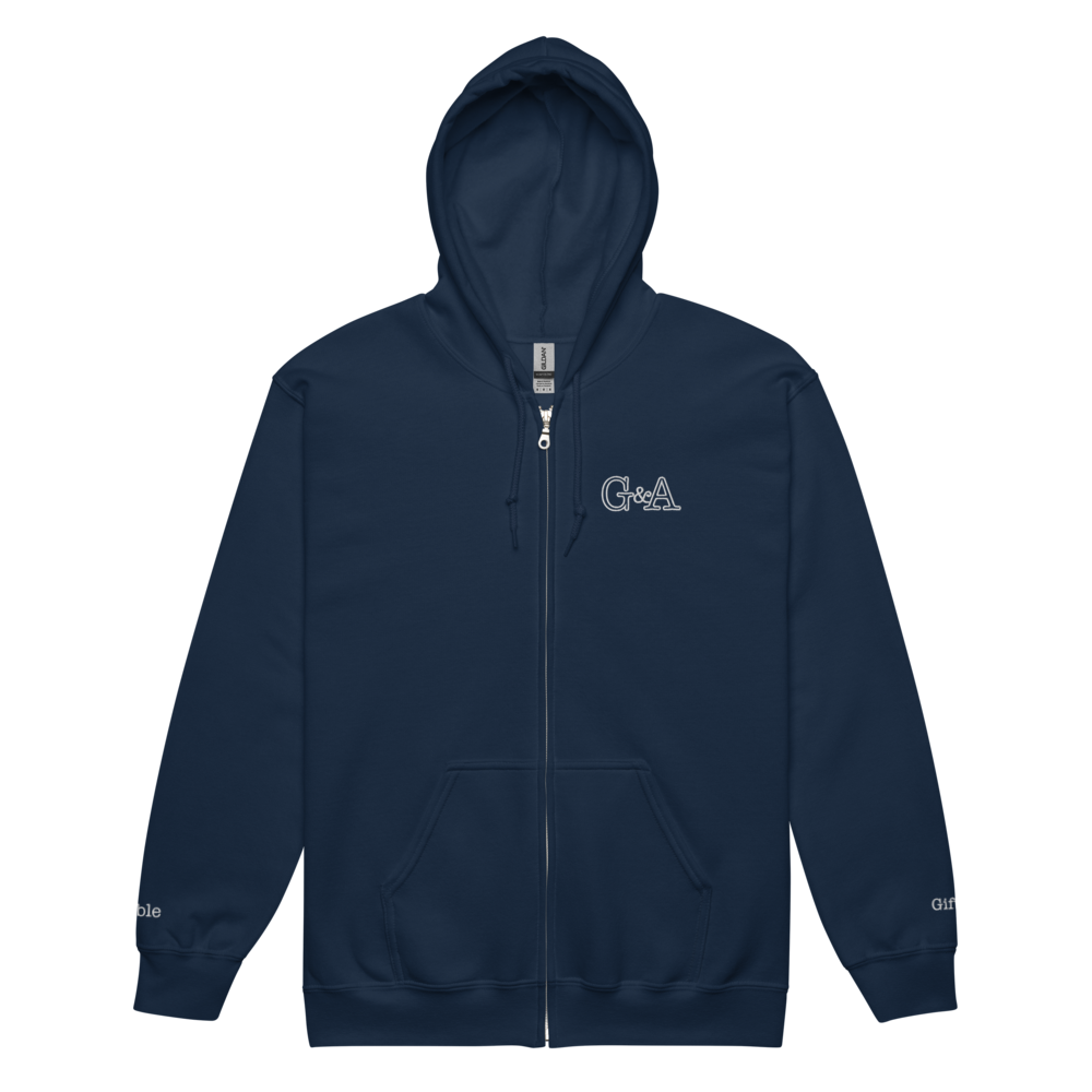 G&A Embroidered Full Zip Hooded Jacket