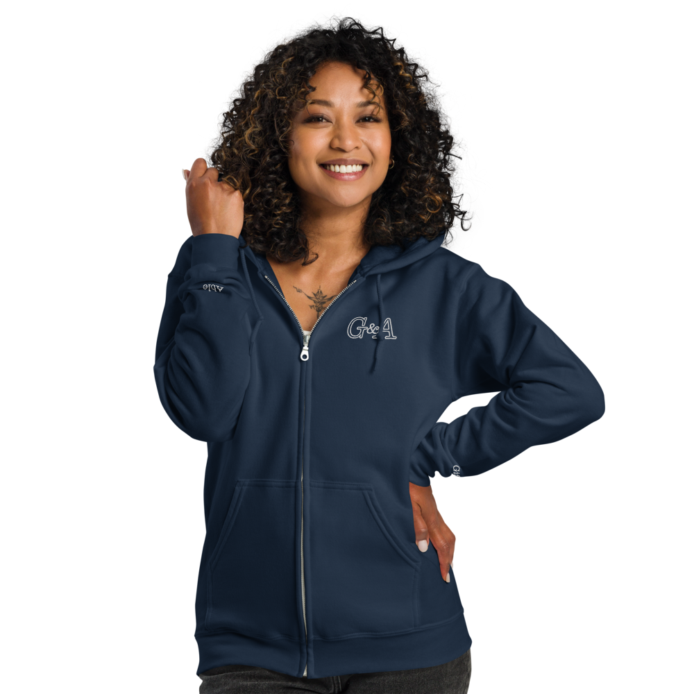 G&A Embroidered Full Zip Hooded Jacket