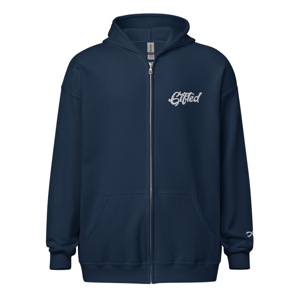 "Gifted" Embroidered Full-Zip Hooded Jacket