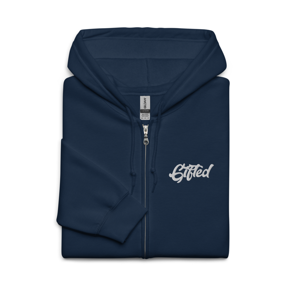 "Gifted" Embroidered Full-Zip Hooded Jacket