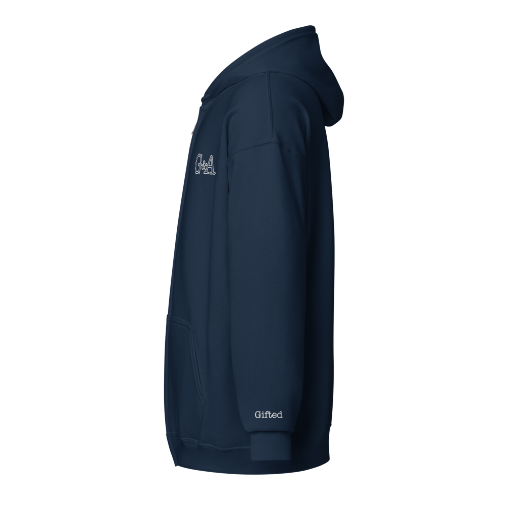 G&A Embroidered Full Zip Hooded Jacket