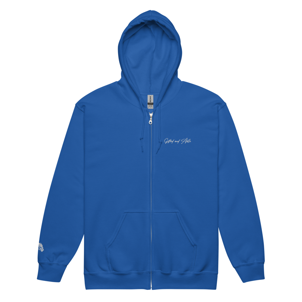 Dragon Embroidered Full-Zip G&A Hooded Jacket