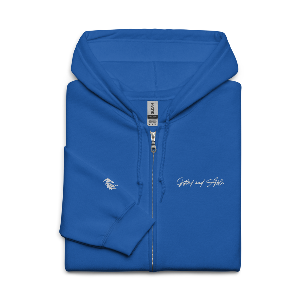 Dragon Embroidered Full-Zip G&A Hooded Jacket