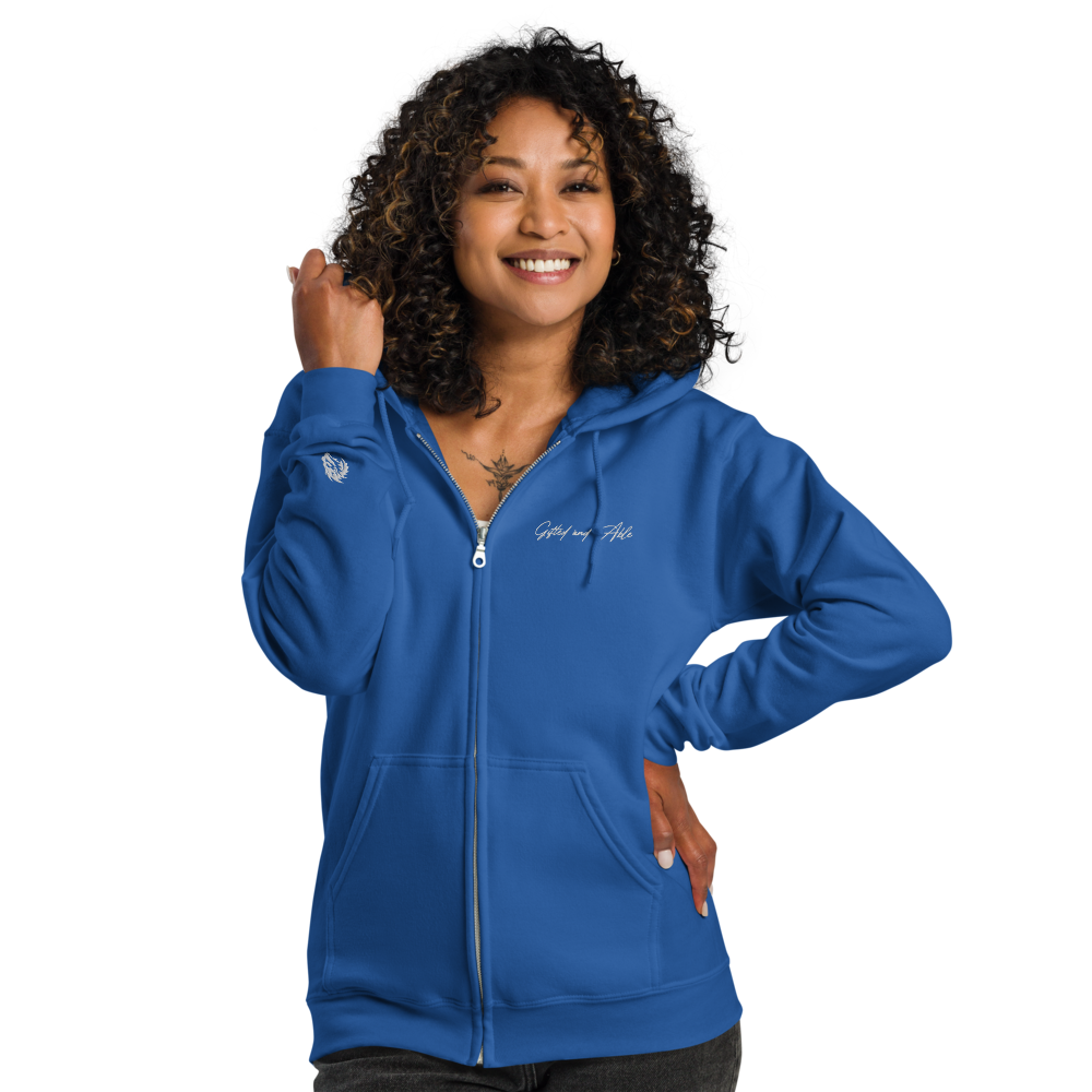 Dragon Embroidered Full-Zip G&A Hooded Jacket
