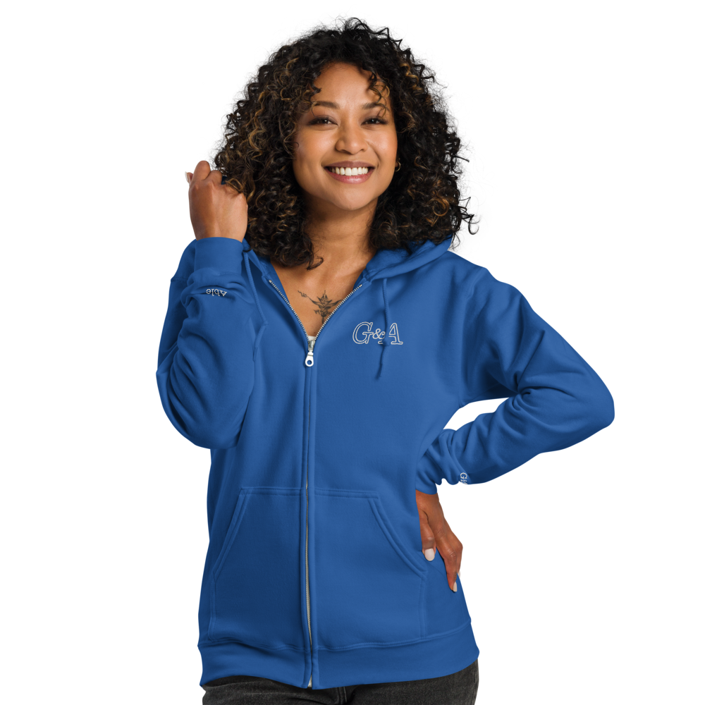 G&A Embroidered Full Zip Hooded Jacket