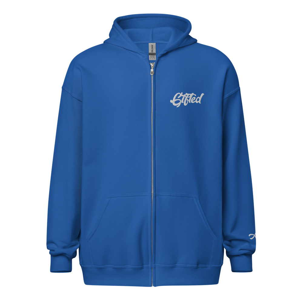 "Gifted" Embroidered Full-Zip Hooded Jacket