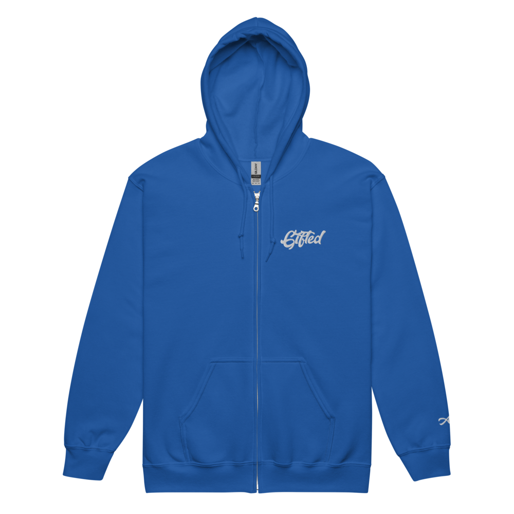 "Gifted" Embroidered Full-Zip Hooded Jacket