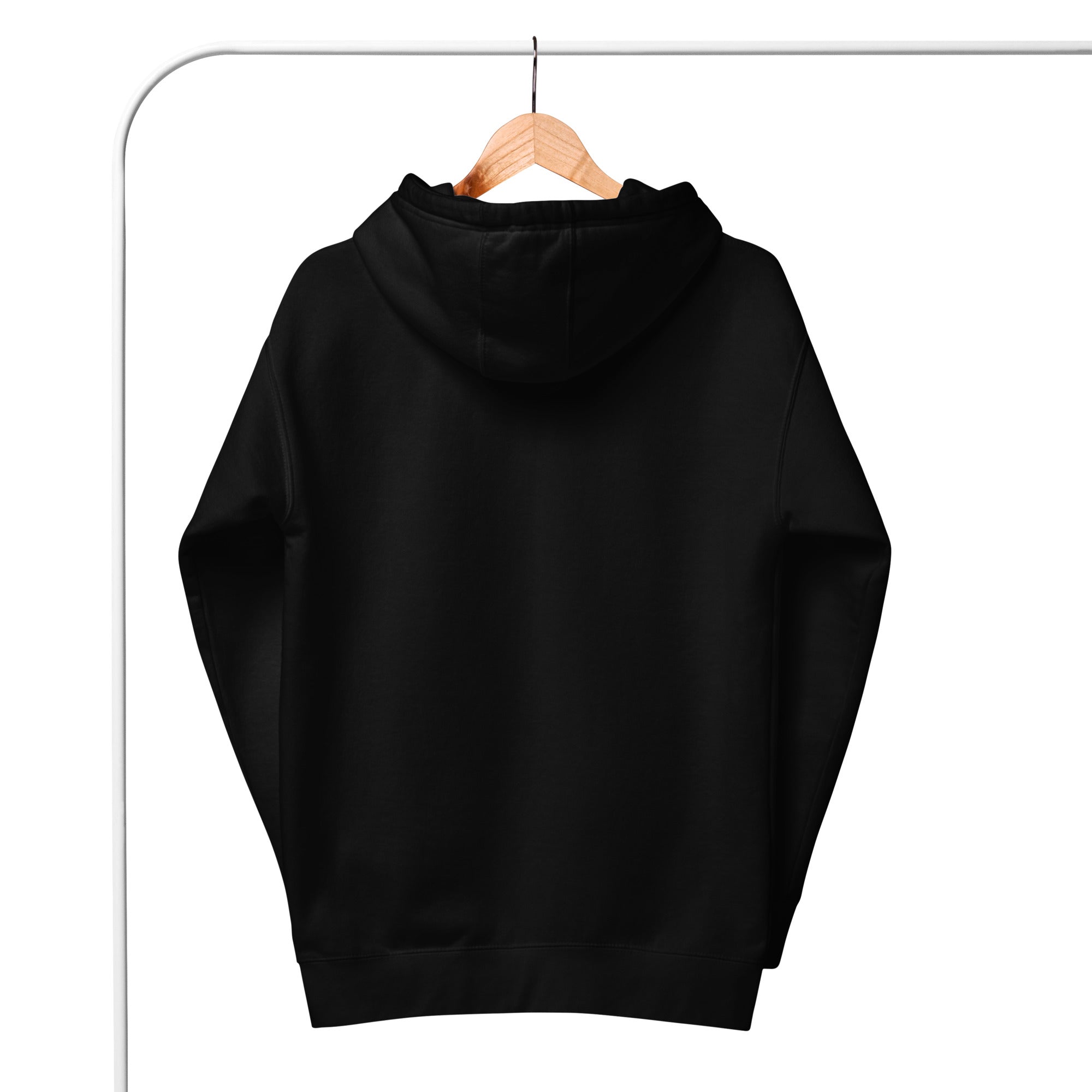 Black on Black Embroidered Hoodie