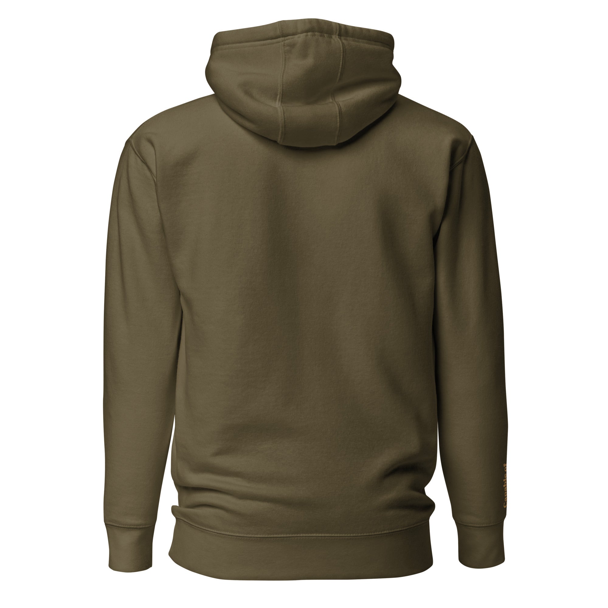 Olive/Gold Embroidered Hoodie