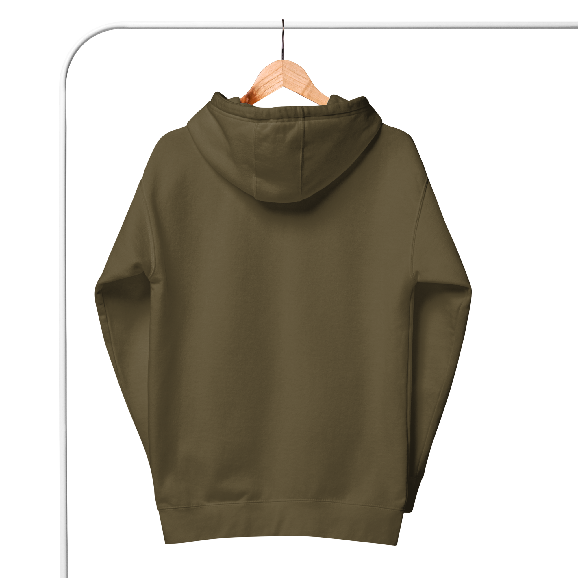 Olive/Gold Embroidered Hoodie