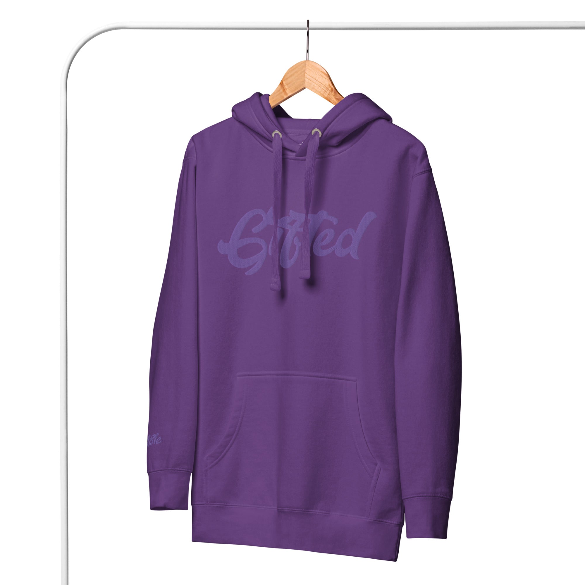Violet Funky Gifted Embroidered Hoodie