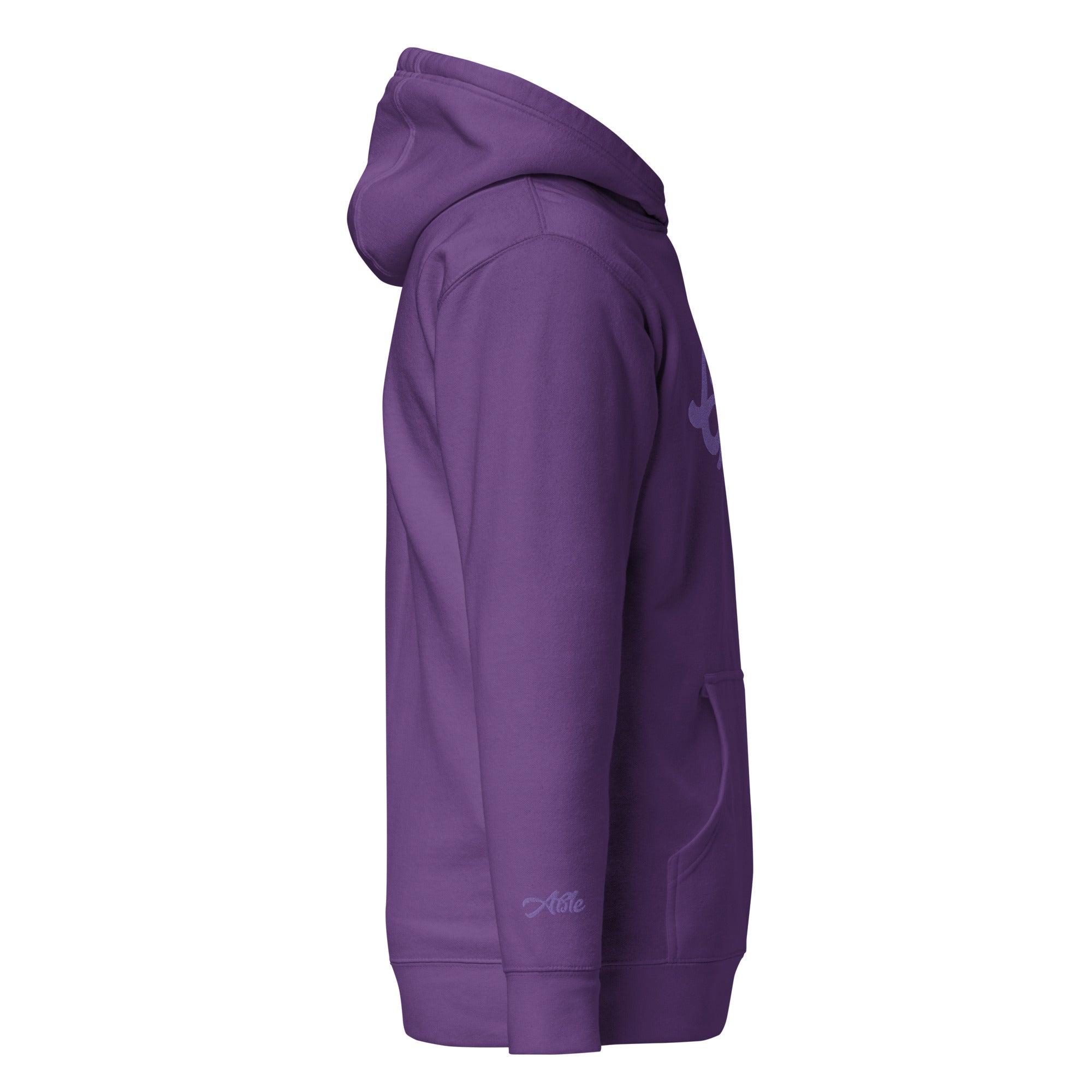 Violet Funky Gifted Embroidered Hoodie