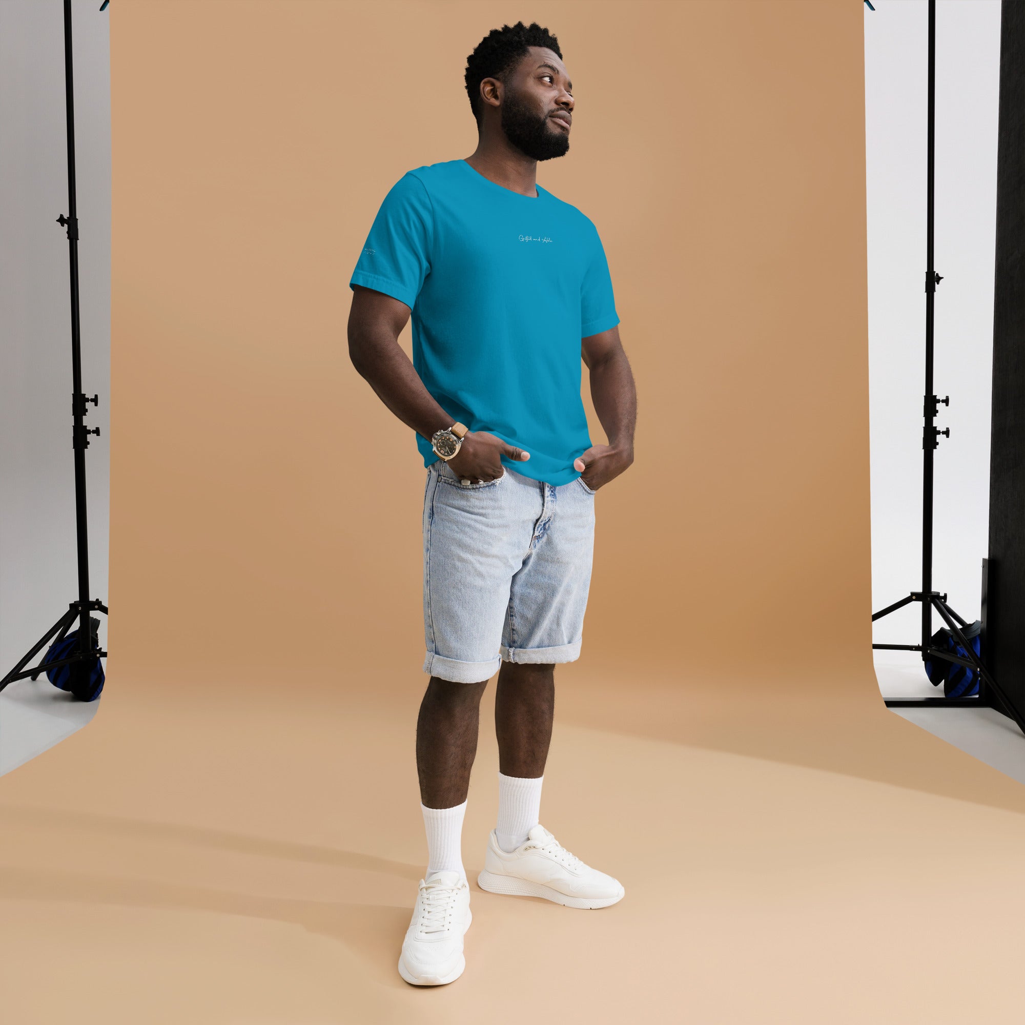 Small Centered Embroidered Signature t-shirt
