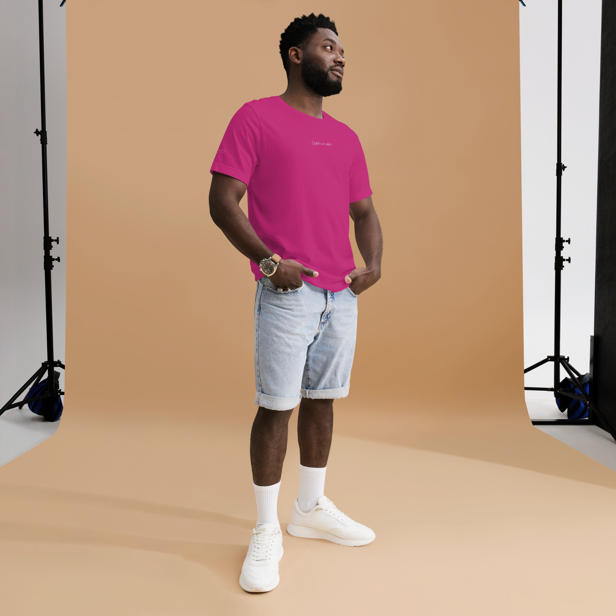 Small Centered Embroidered Signature t-shirt