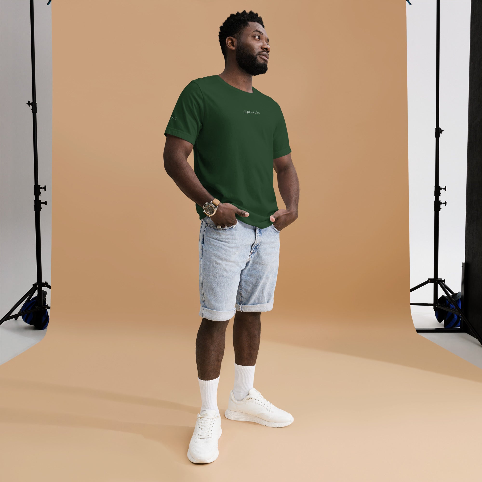 Small Centered Embroidered Signature t-shirt