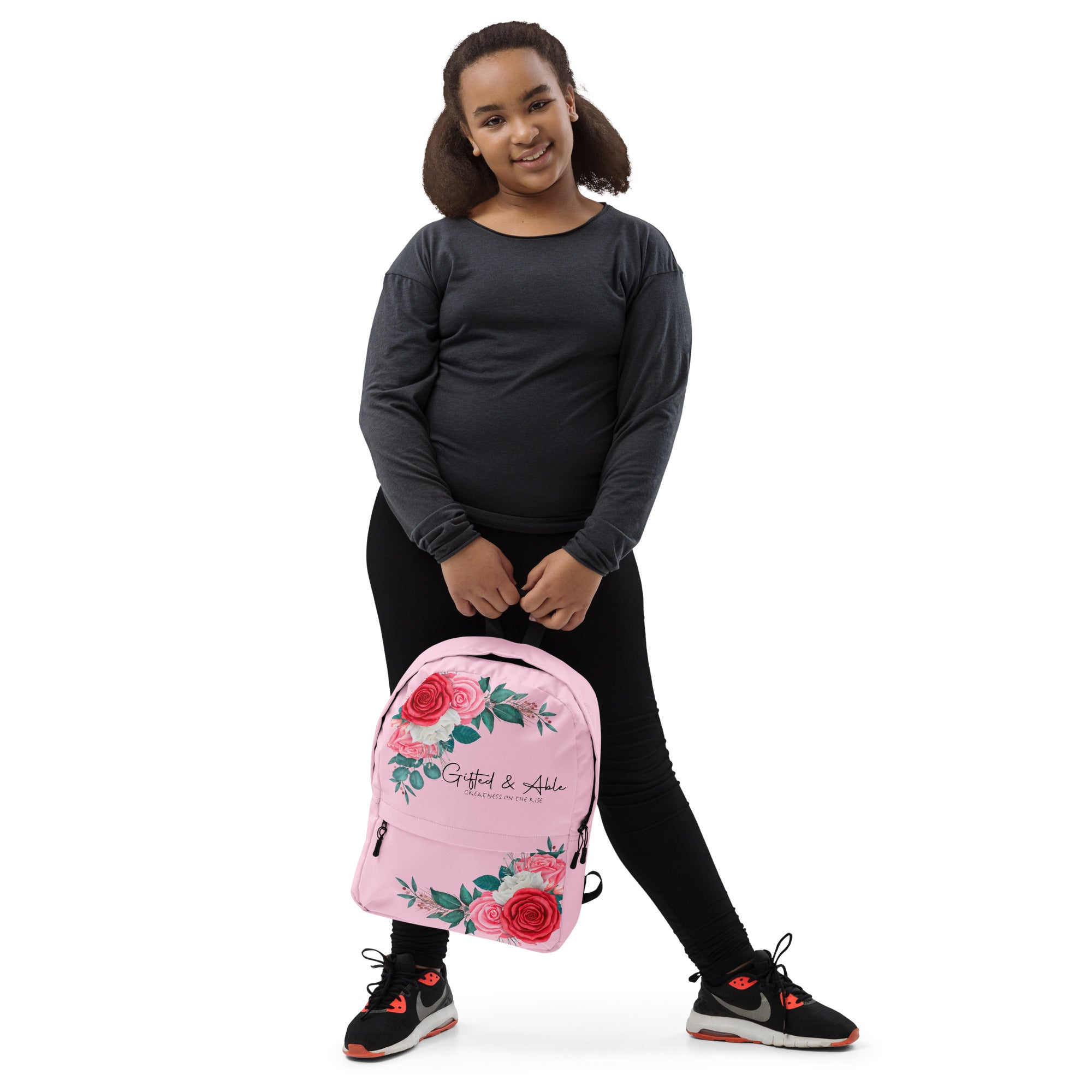 Pink Floral Backpack