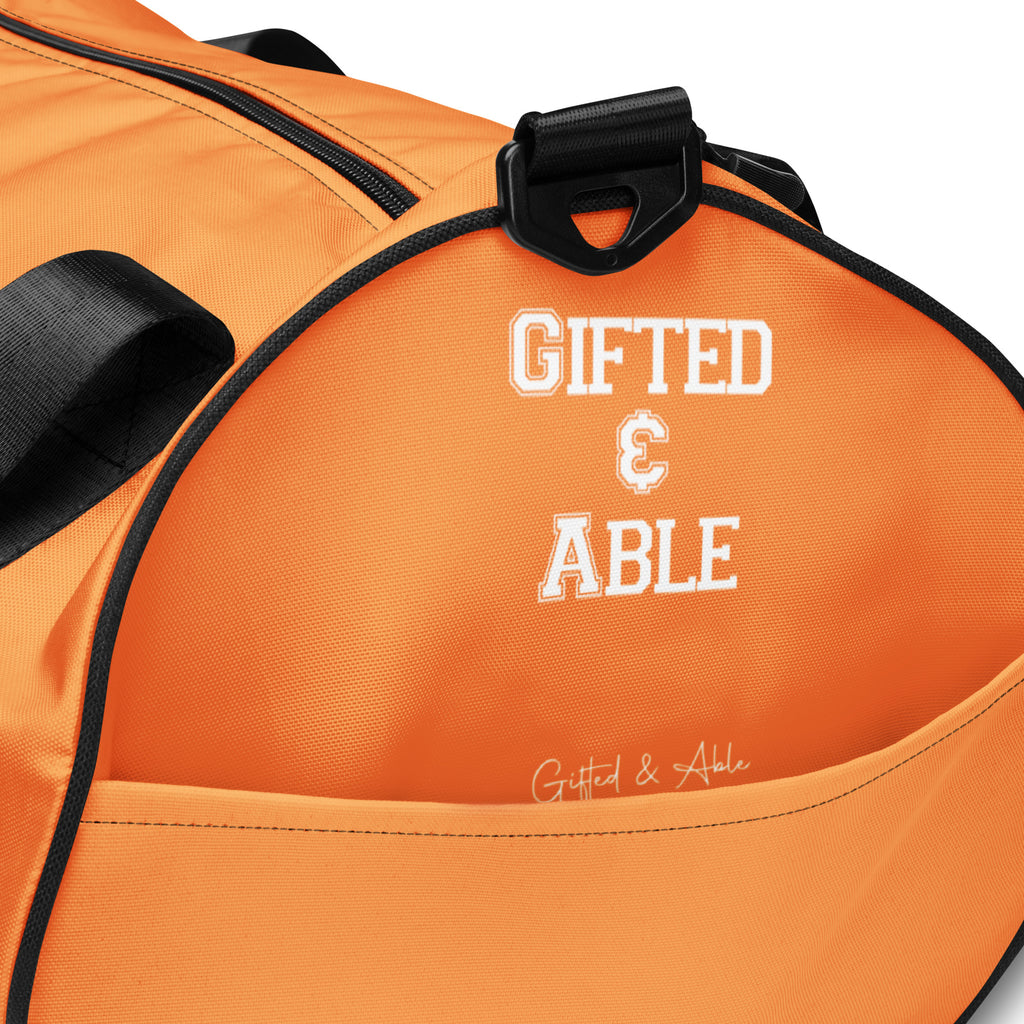 Orange Collegiate Gym Bag