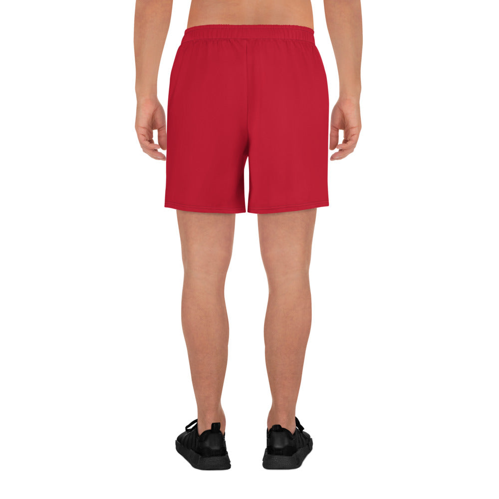 Red Men's Recycled Athletic Shorts