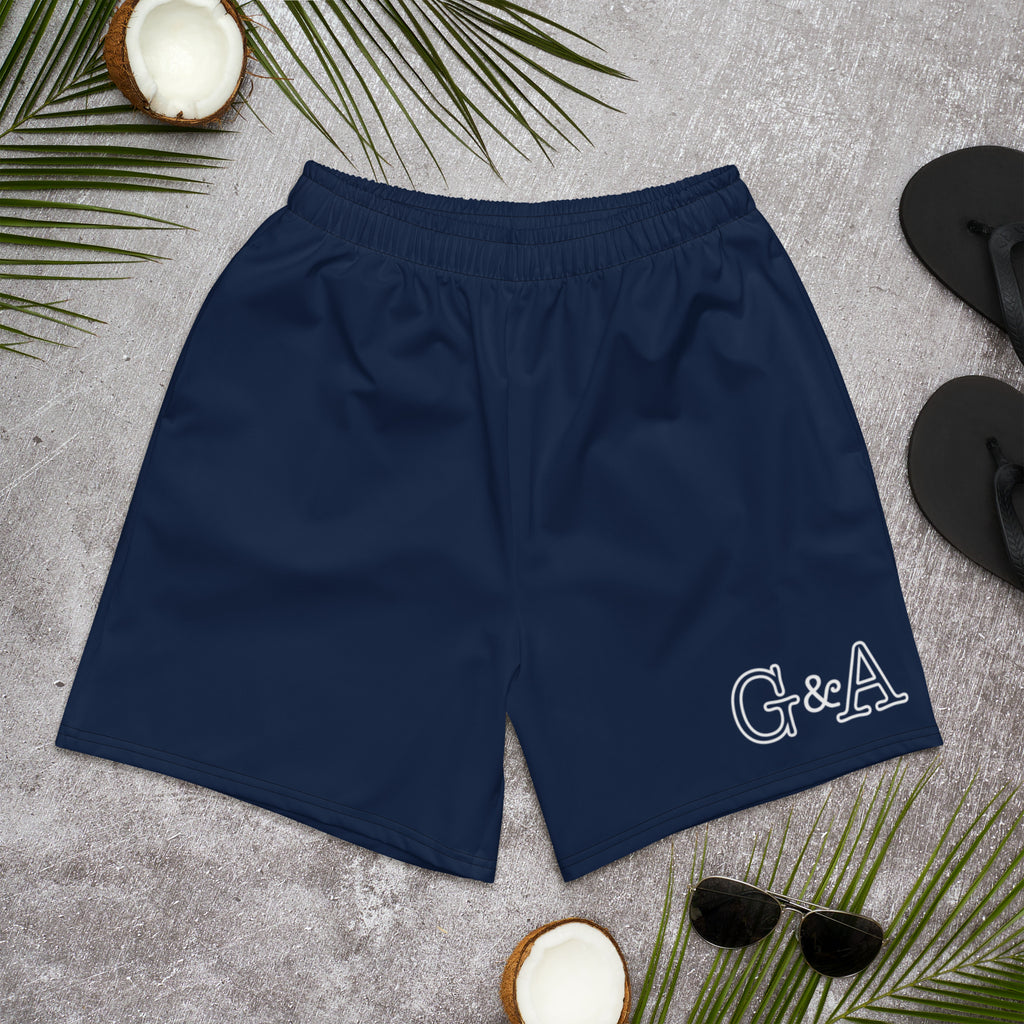 Navy Blue Men's Recycled Athletic Shorts