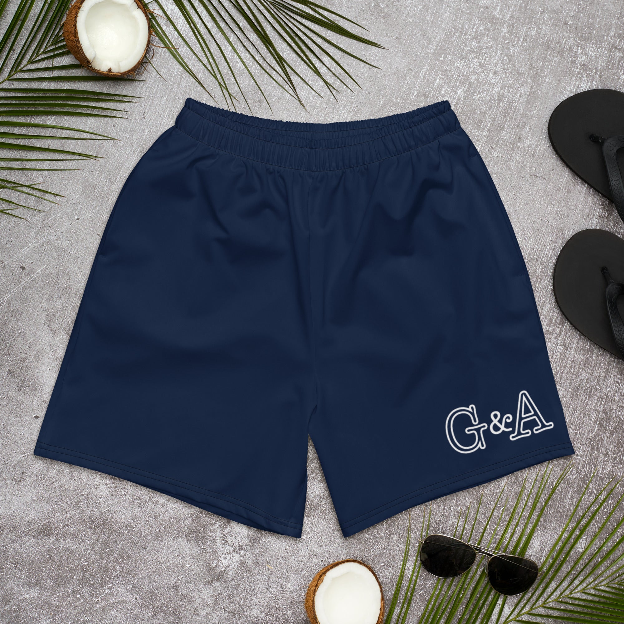 Navy Blue Men's Recycled Athletic Shorts
