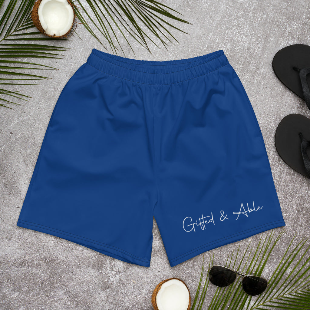 Royal Blue G&A Men's Recycled Athletic Shorts