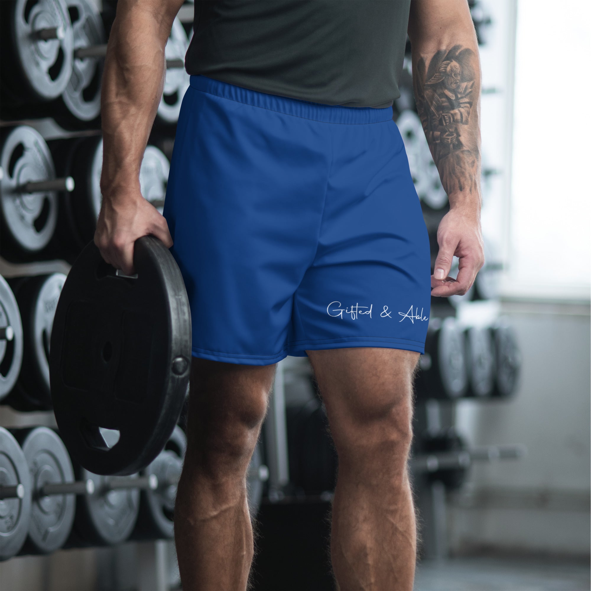 Royal Blue G&A Men's Recycled Athletic Shorts