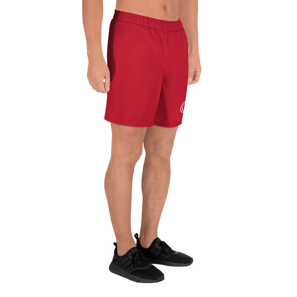 Red Men's Recycled Athletic Shorts