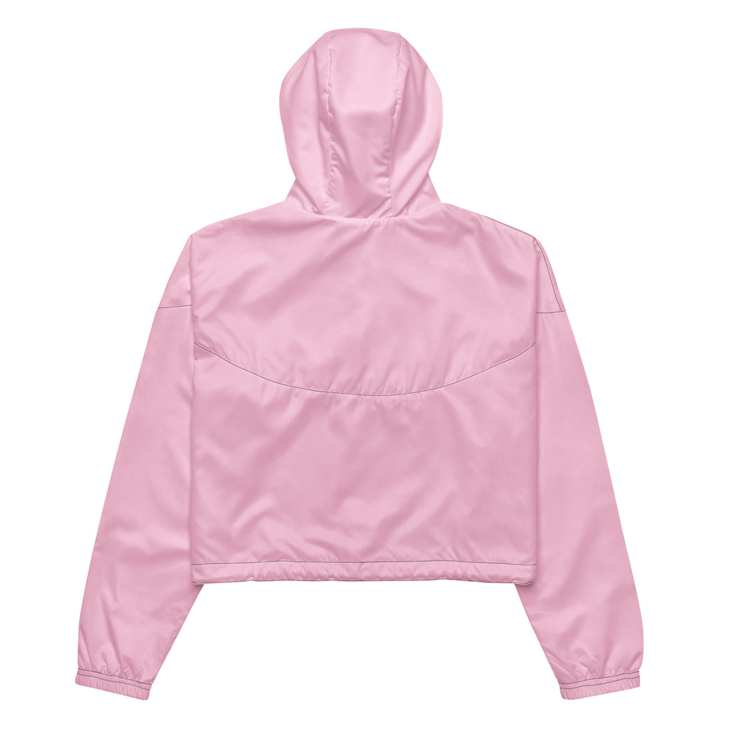 Pink cropped windbreaker