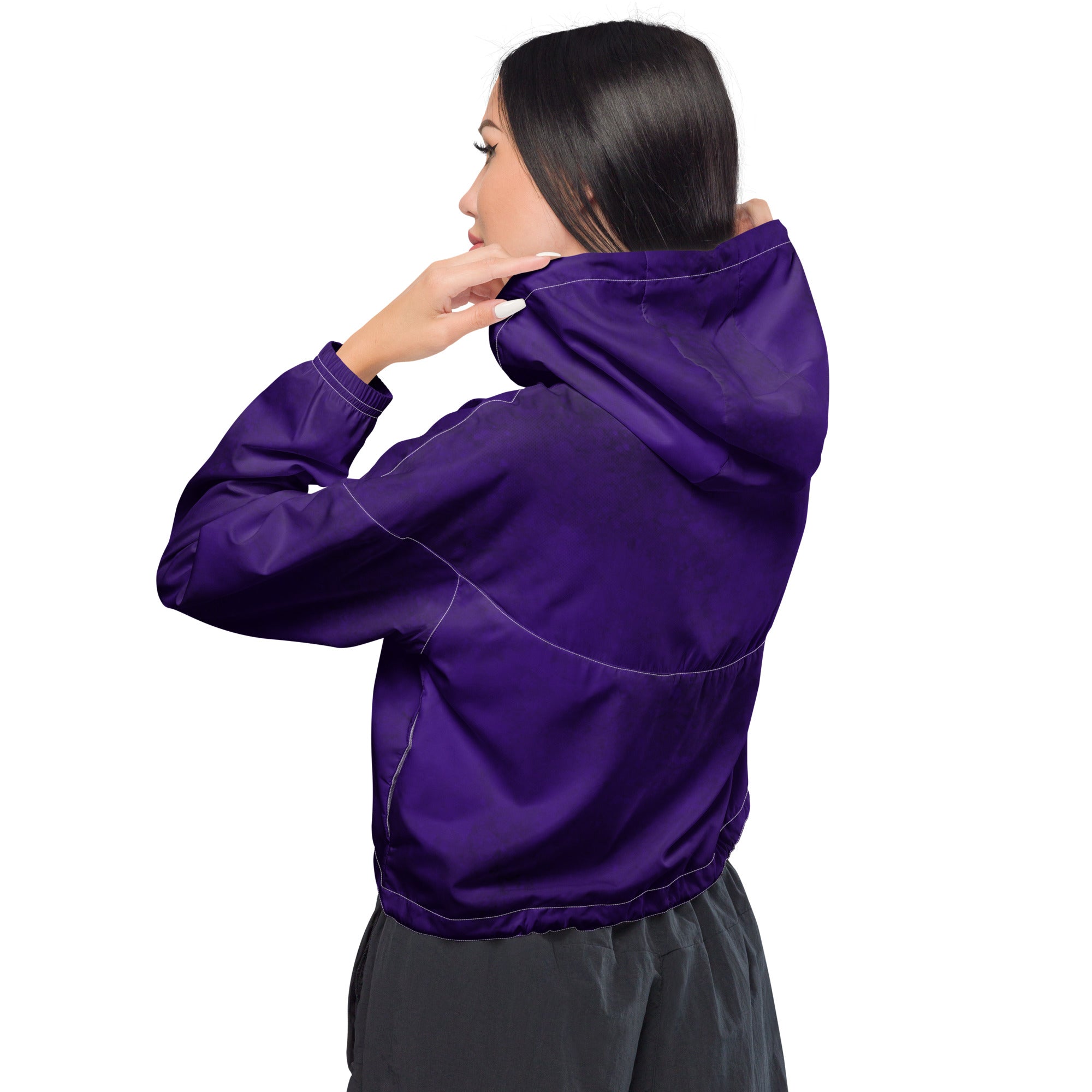 Purple Rain Women’s cropped windbreaker