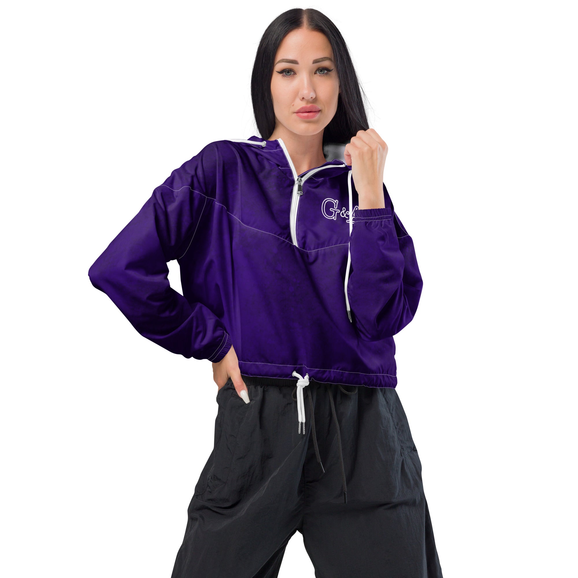 Purple Rain Women’s cropped windbreaker