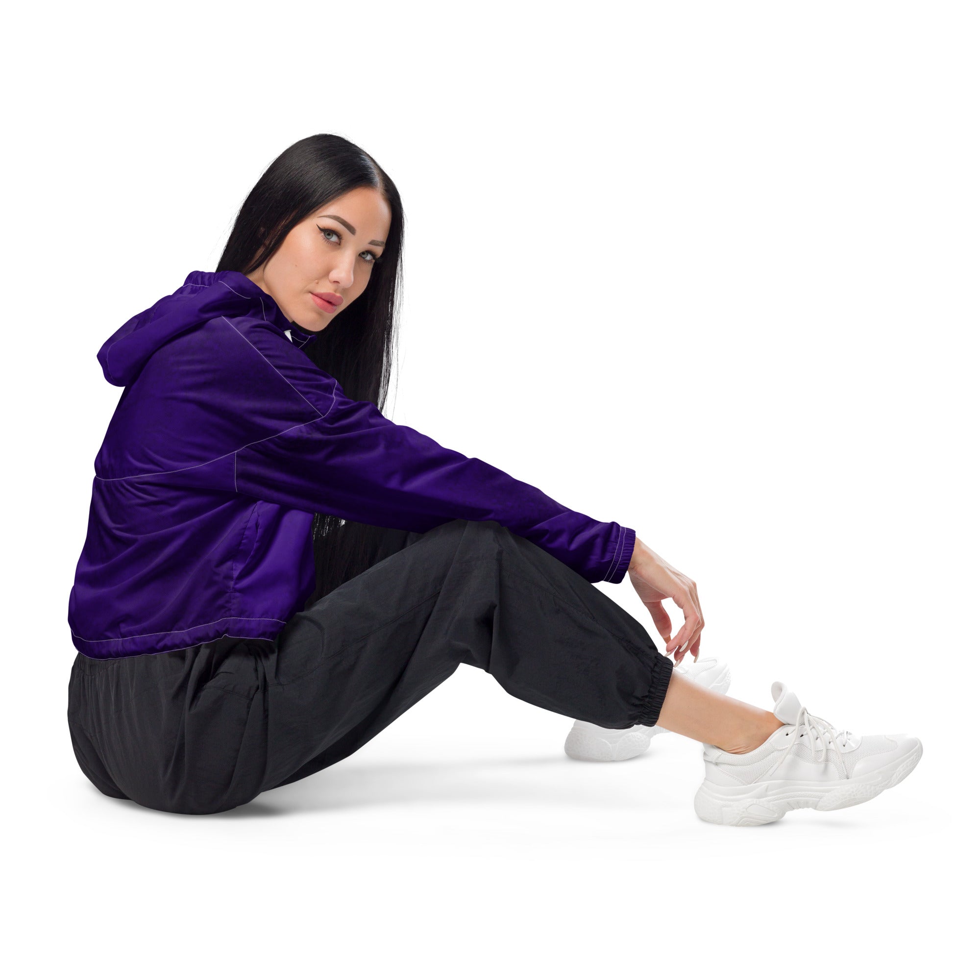 Purple Rain Women’s cropped windbreaker