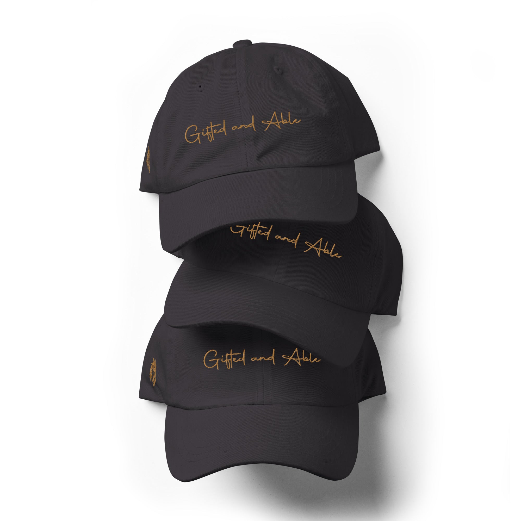 Gold Signature Embroidered Dad hat
