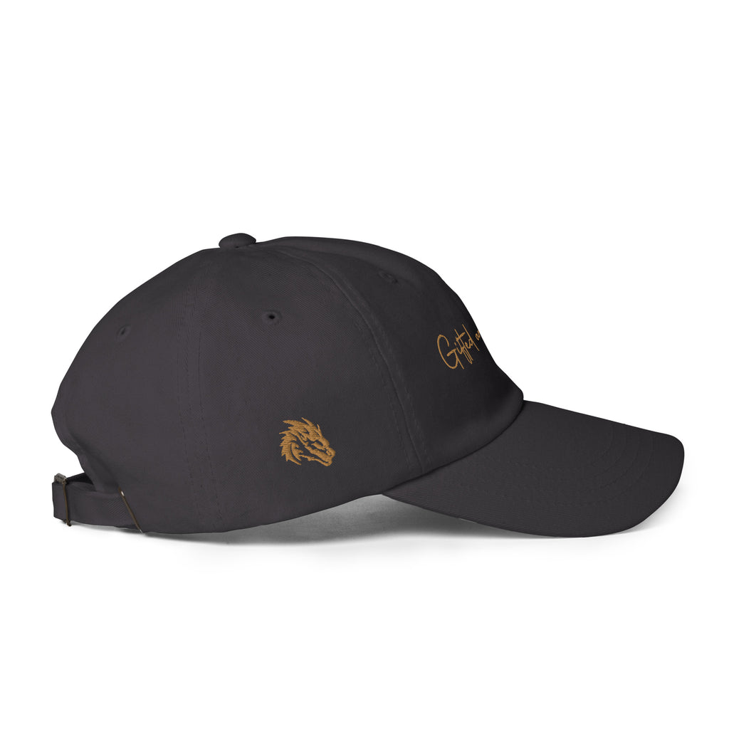 Gold Signature Embroidered Dad hat