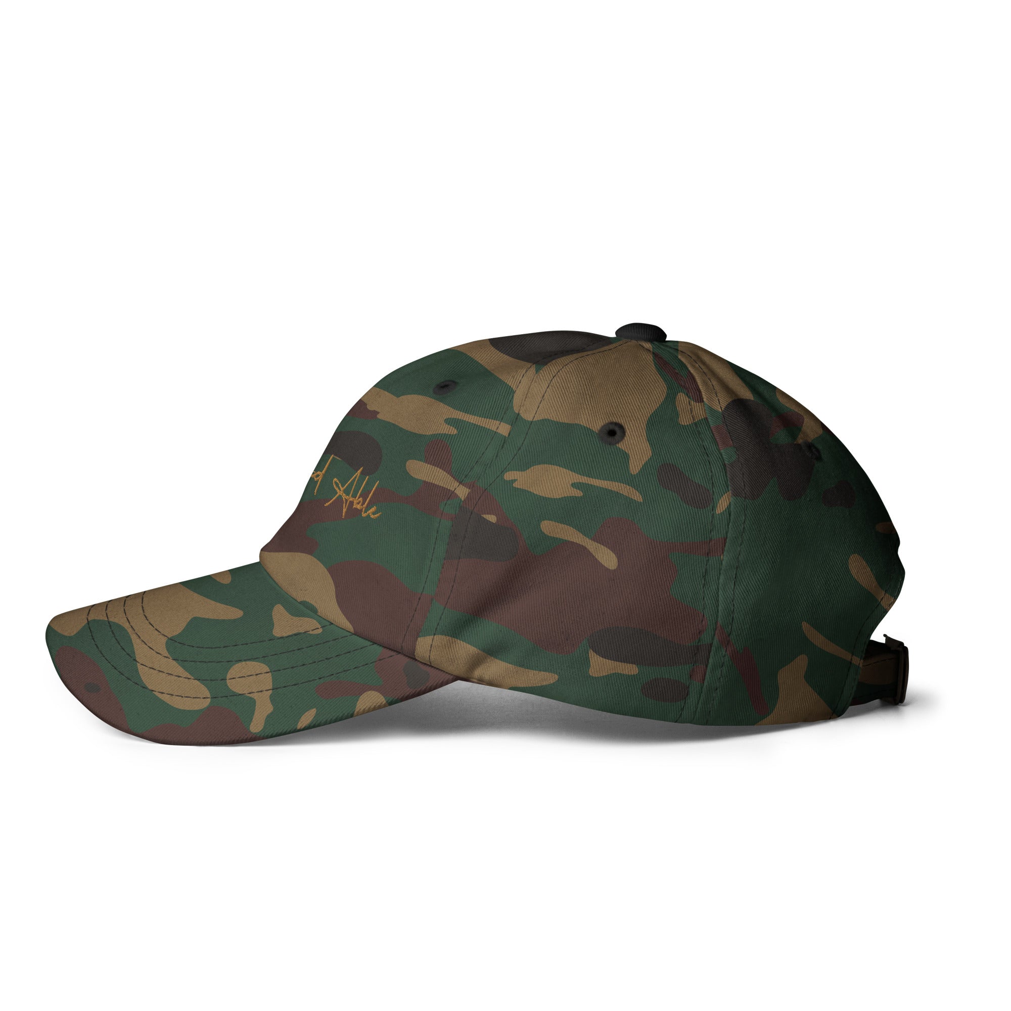 Gold Signature Embroidered Dad hat