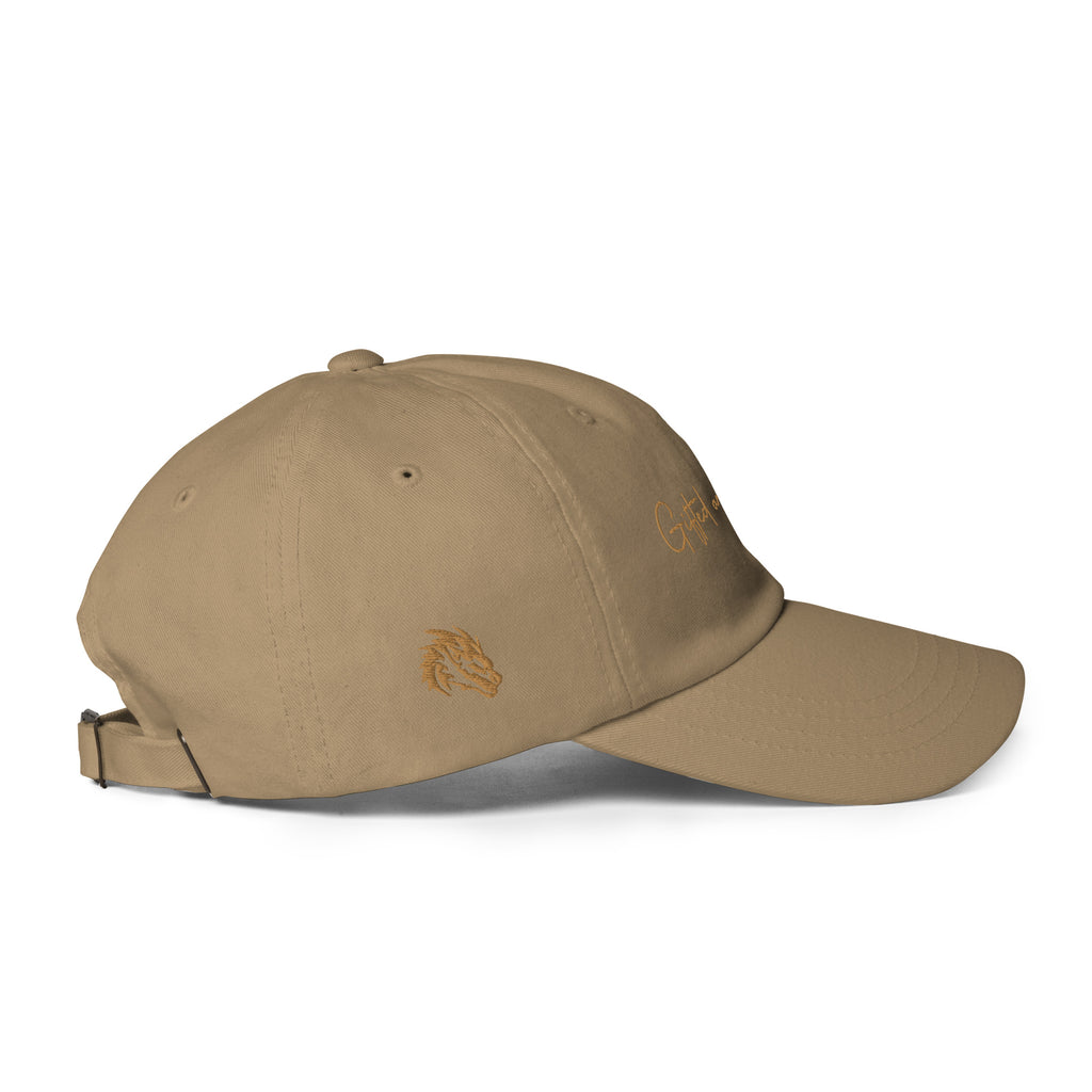 Gold Signature Embroidered Dad hat
