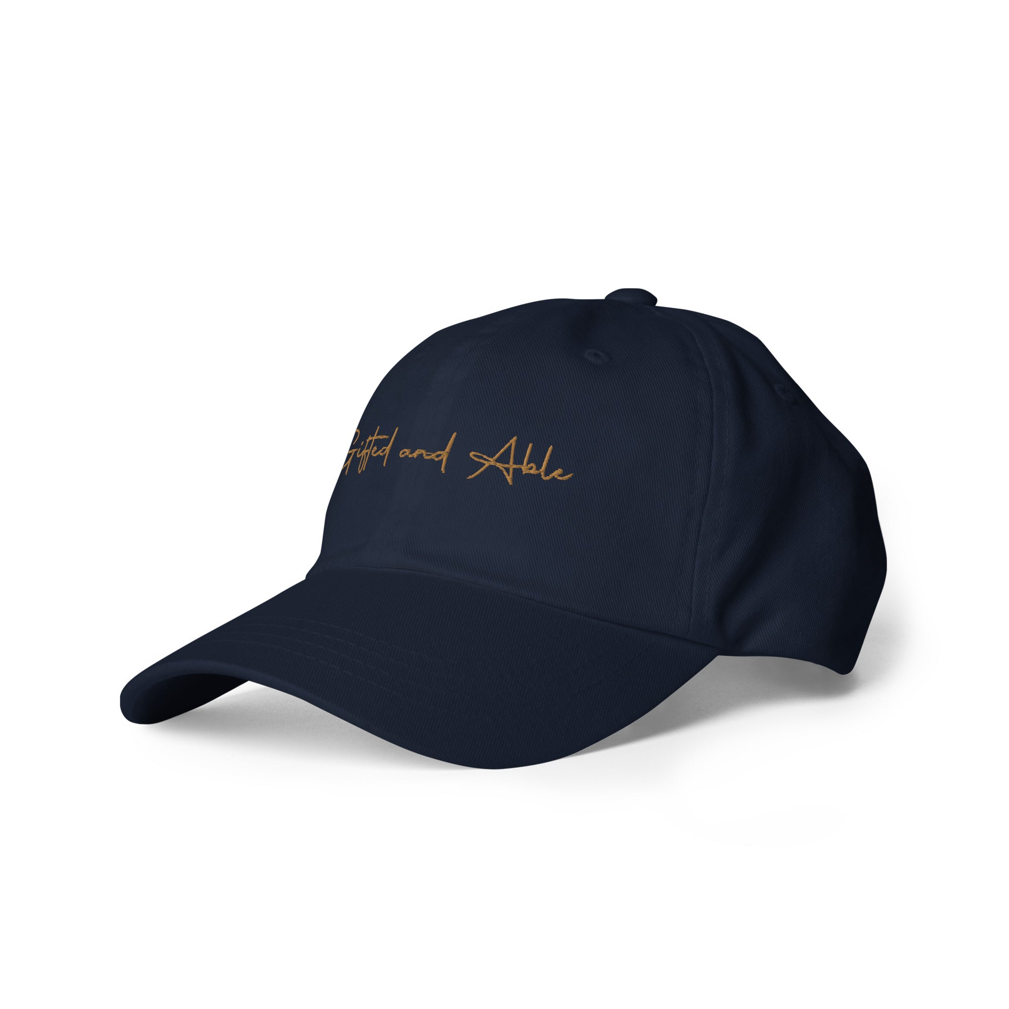 Gold Signature Embroidered Dad hat