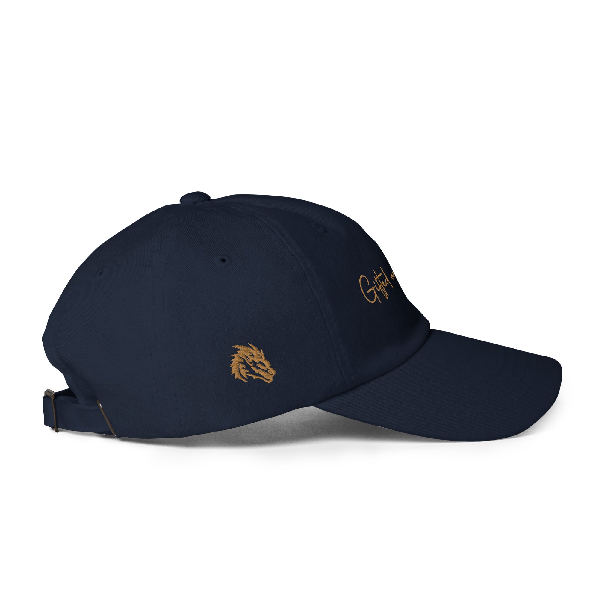 Gold Signature Embroidered Dad hat