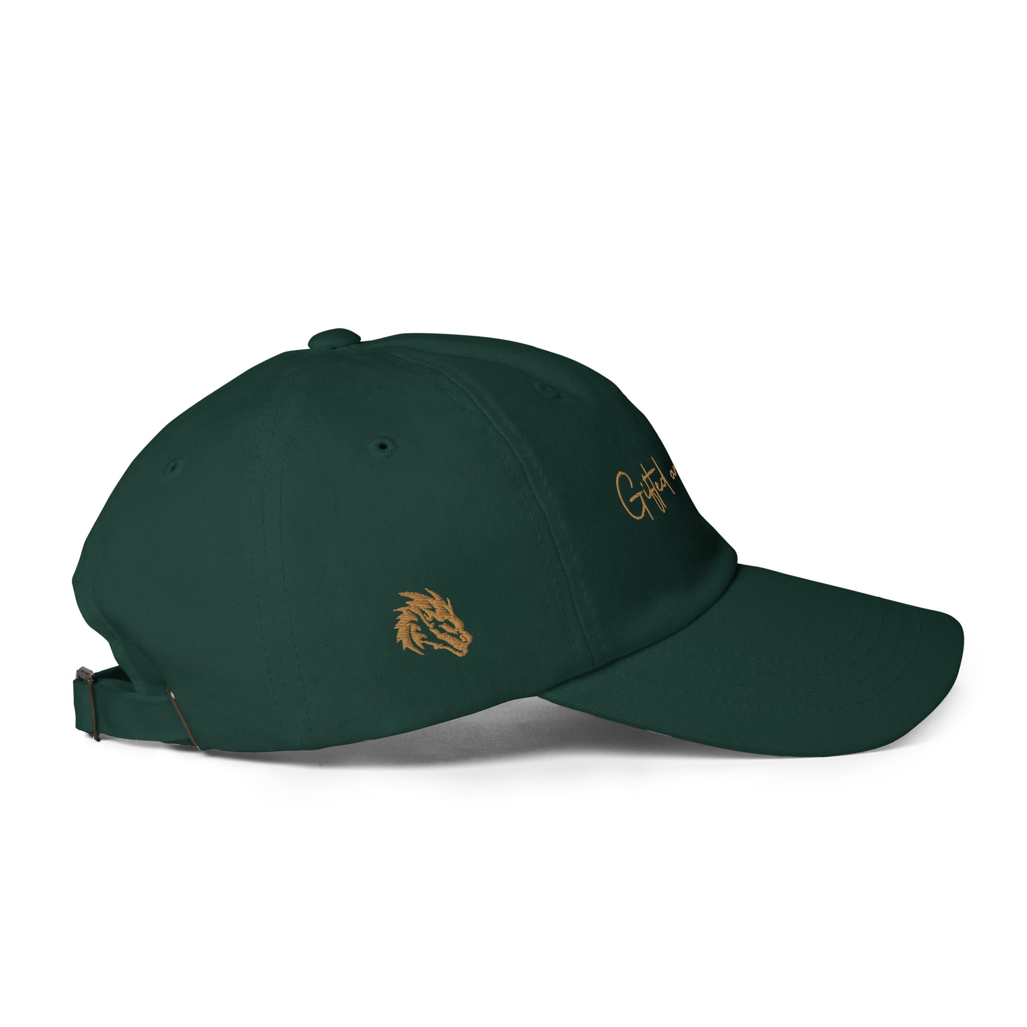 Gold Signature Embroidered Dad hat