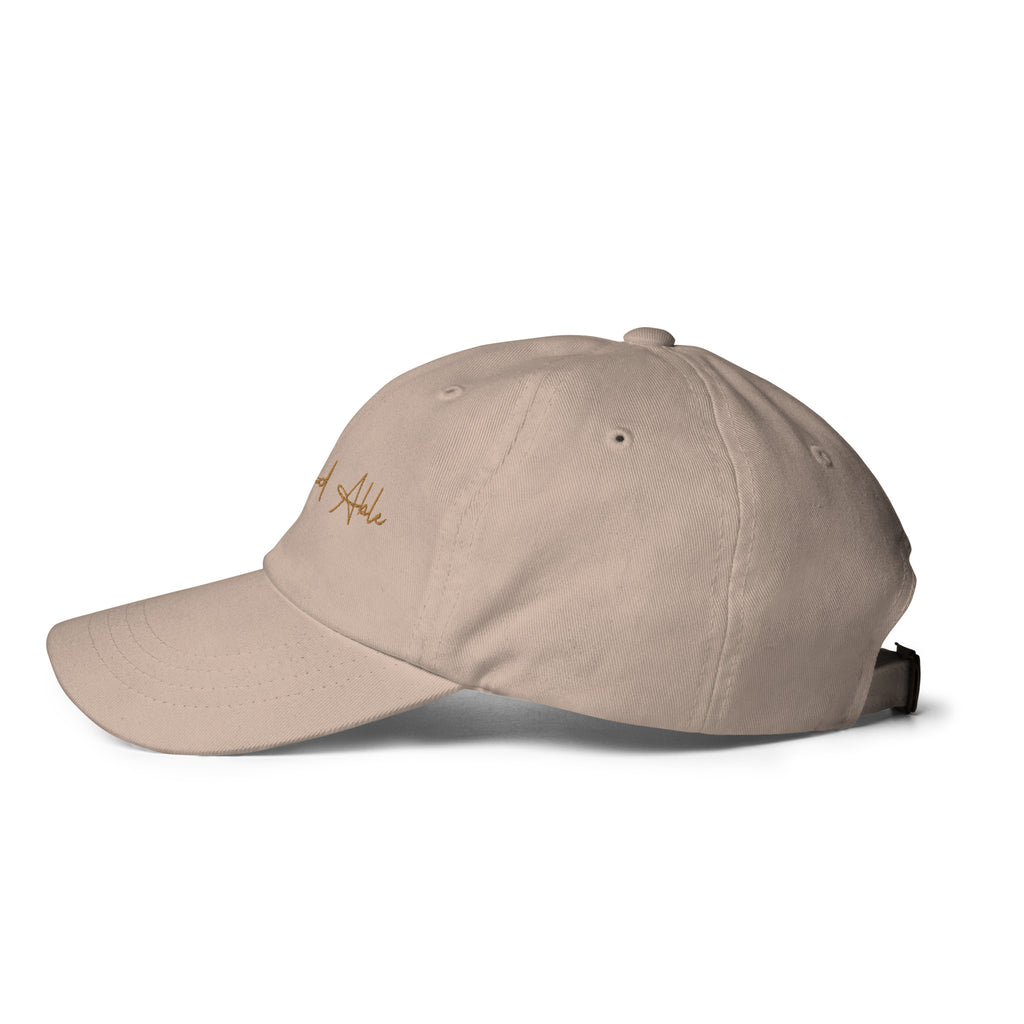 Gold Signature Embroidered Dad hat