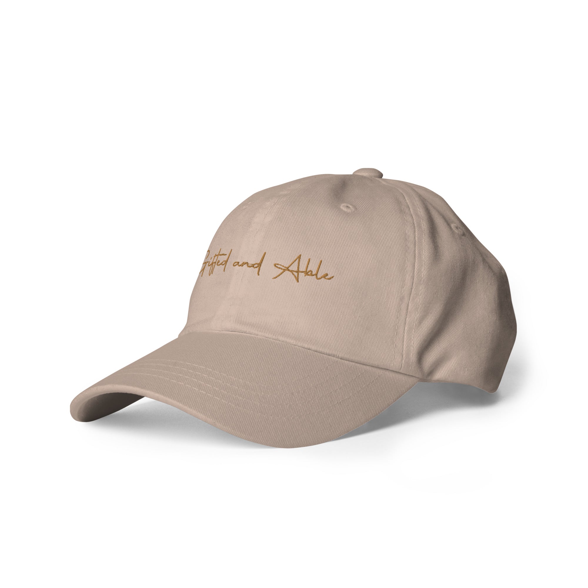 Gold Signature Embroidered Dad hat