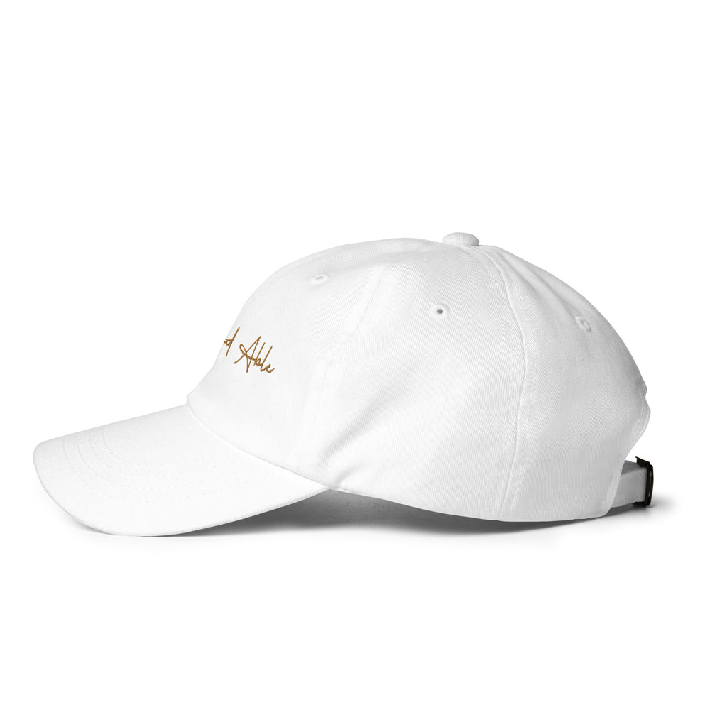 Gold Signature Embroidered Dad hat