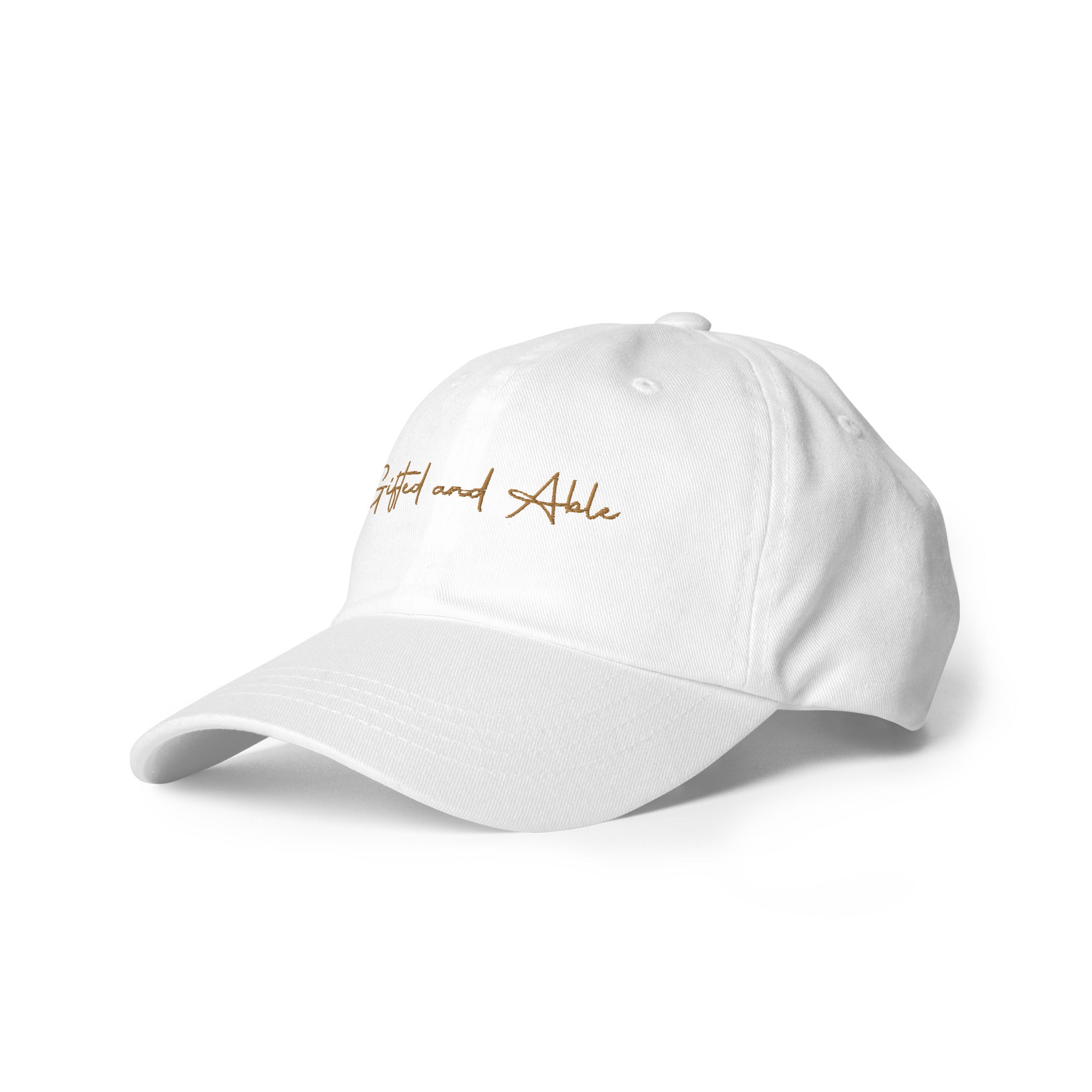 Gold Signature Embroidered Dad hat