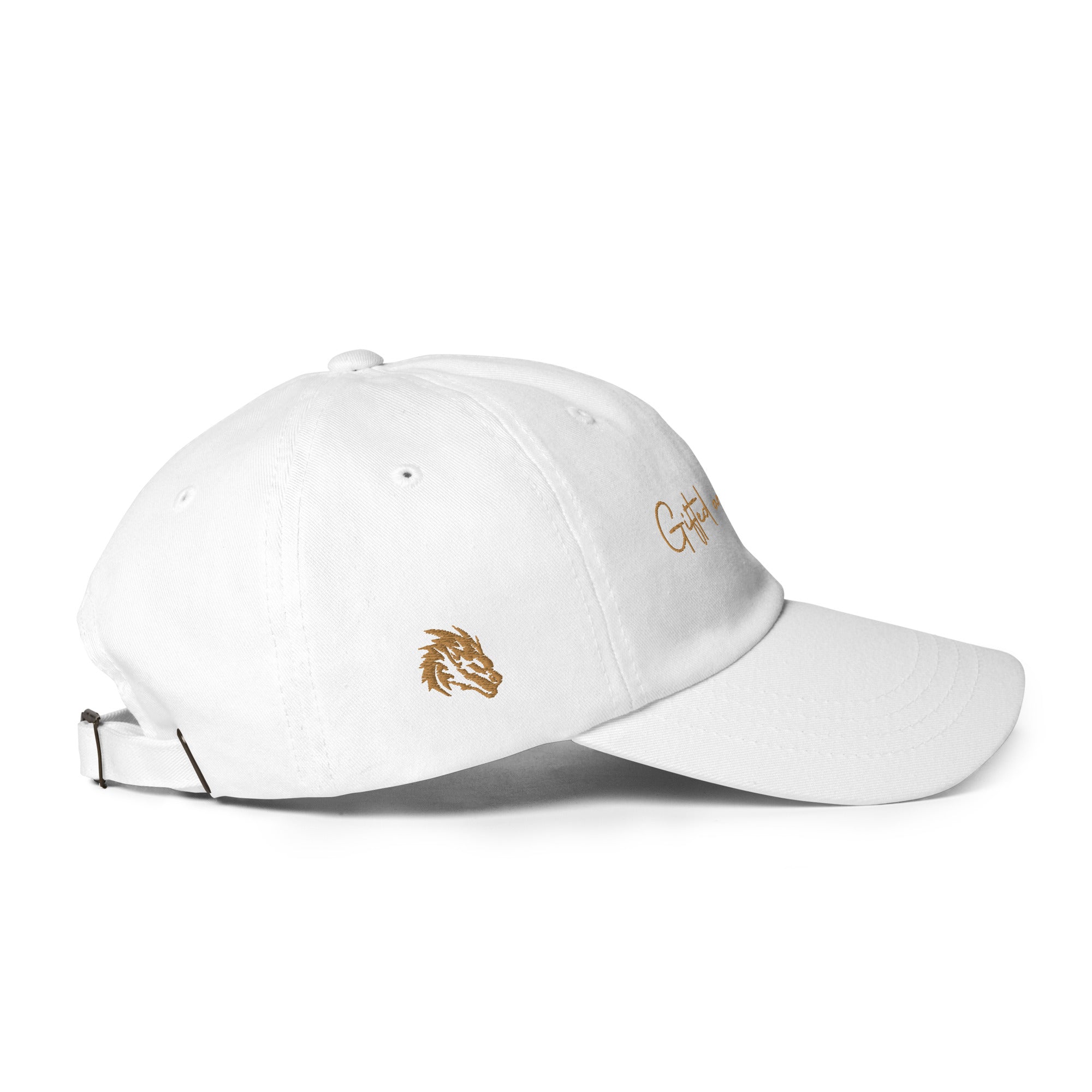 Gold Signature Embroidered Dad hat