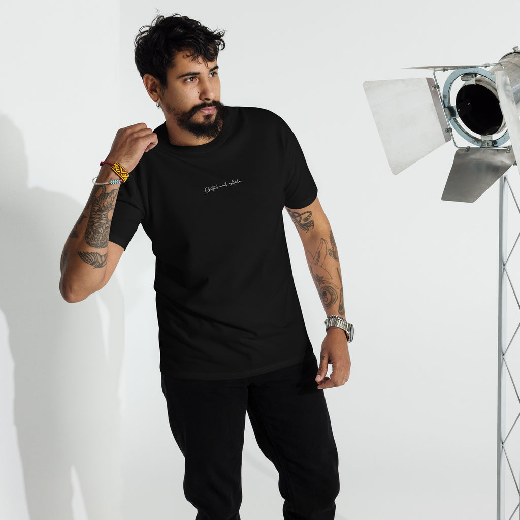 Men’s premium heavyweight Embroidered tee