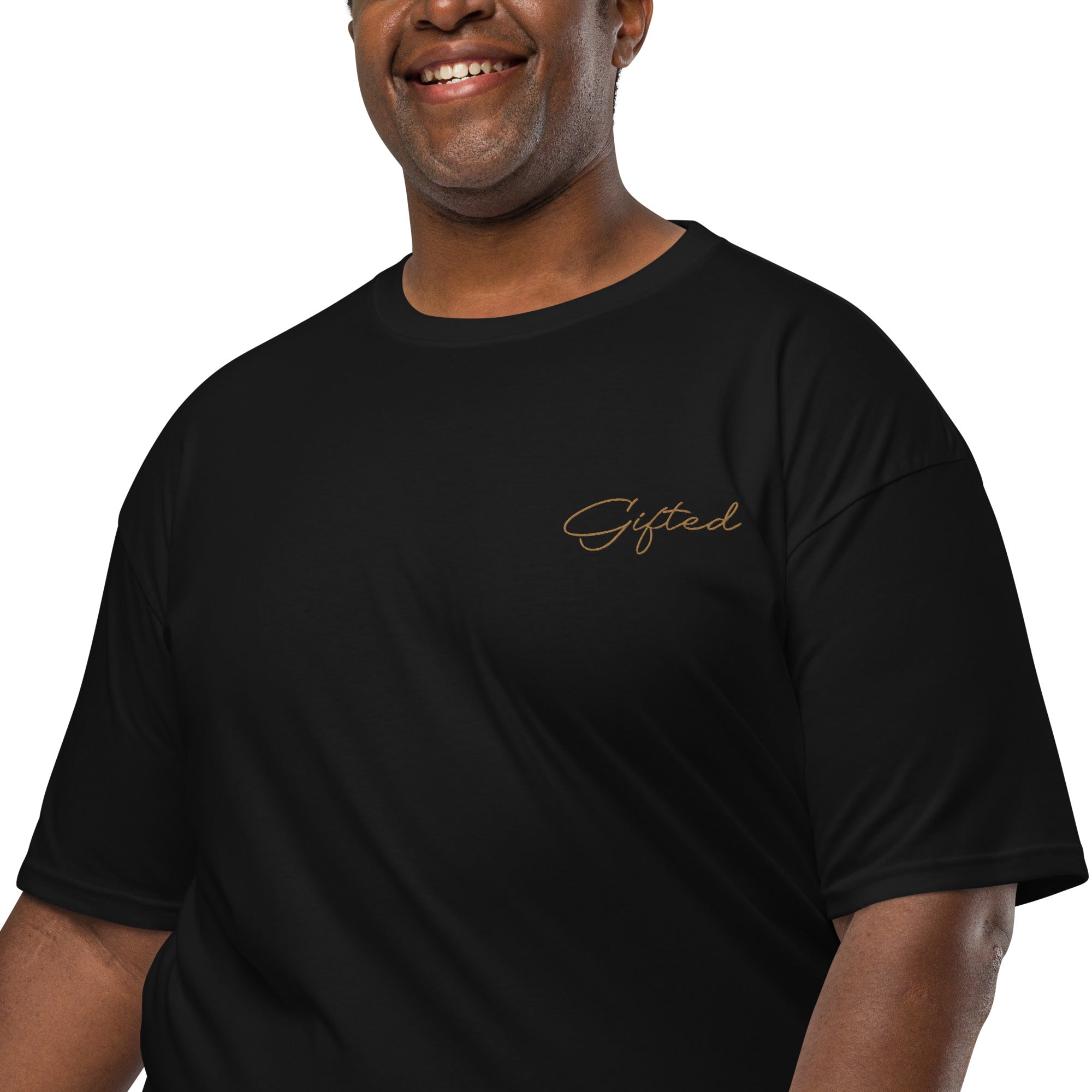 Gifted Gold Corner Embroidered Men’s premium heavyweight tee