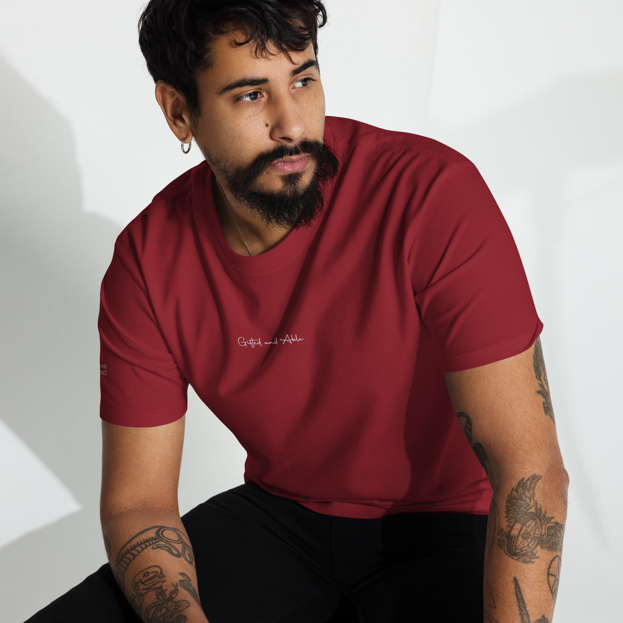 Men’s premium heavyweight Embroidered tee