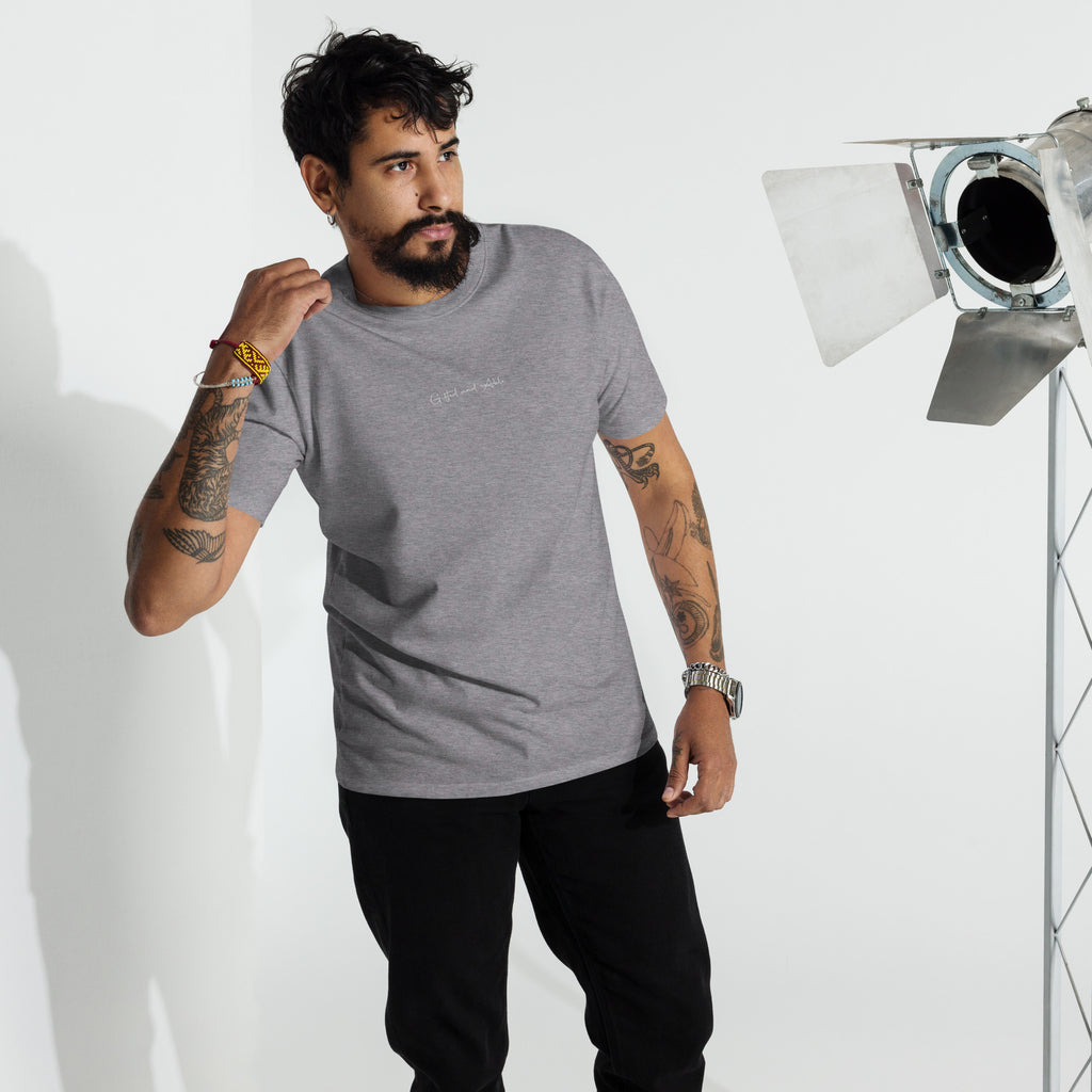 Men’s premium heavyweight Embroidered tee